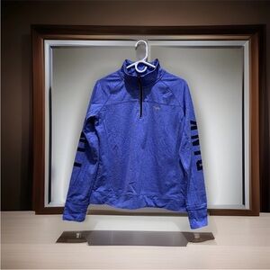PINK Victoria's Secret Blue 1/4 Zip Pullover
